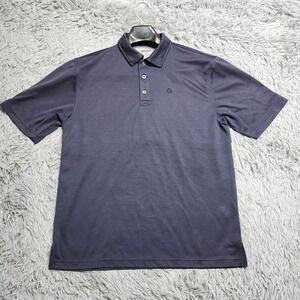 WOLVERINE Vented Polo Shirt Mens Medium Blue Short Sleeve Golf Outdoor Work‎